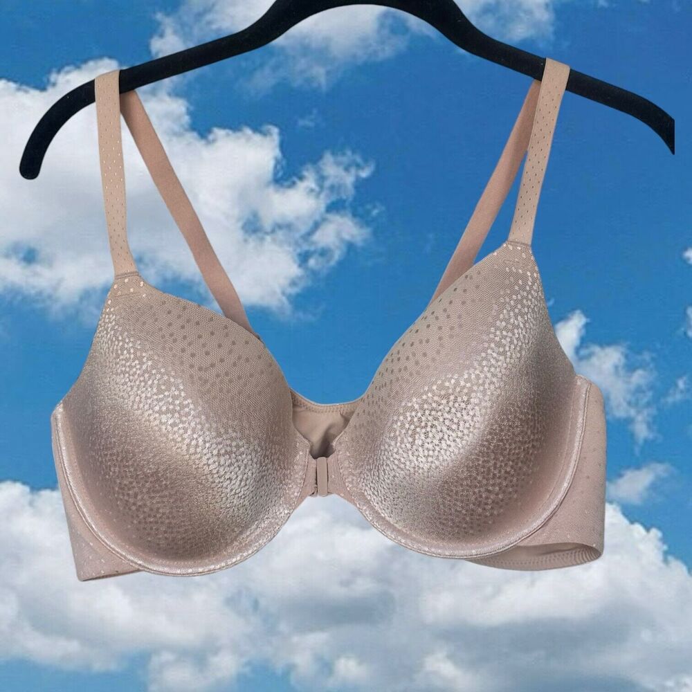 Wacoal Women's Back Appeal Front-Close Contour T-Shirt Bra, Rose Dust Pink, 40C